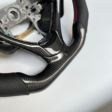 Load image into Gallery viewer, CCexcellent For Acura ZDX 2009 2010 2011 2012 carbon fiber steering wheel with black perforated leather sides