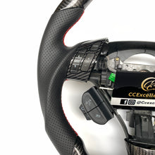 Load image into Gallery viewer, CCexcellent For Acura TSX 2004 2005 2006 2007 2008 carbon fiber steering wheel with black perforated leather sides