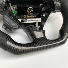 Load image into Gallery viewer, CCexcellent For Acura TSX 2004 2005 2006 2007 2008 carbon fiber steering wheel with black perforated leather sides