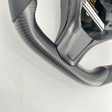 Load image into Gallery viewer, CCexcellent For Tesla Model S carbon fiber steering wheel with black perforated leather