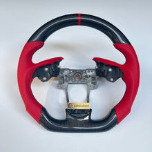 Load image into Gallery viewer, CCexcellent For Acura ZDX 2009 2010 2011 2012 carbon fiber steering wheel with red perforated leather sides