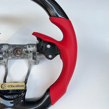 Load image into Gallery viewer, CCexcellent For Acura TL 2009 2010 2011 2012 2013 2014 carbon steering wheel with red perforated leather sides