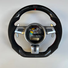 Load image into Gallery viewer, CCexcellent For Porsche Panamera 2009 2010 2011 2012 2013 2014 2015 2016 carbon fiber steering wheel with LED at the top