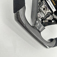 Load image into Gallery viewer, CCexcellent For Acura TSX 2004 2005 2006 2007 2008 carbon fiber steering wheel with black Italian alcantara sides