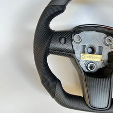 Load image into Gallery viewer, CCexcellent For Tesla Model 3 steering wheel with black matte carbon fiber