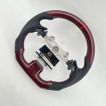 Load image into Gallery viewer, CCexcellent For Infiniti G37 2008/2009/2010/2011/2012/2013 red&black carbon fiber steering wheel 2