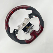 Load image into Gallery viewer, CCexcellent For Infiniti G37 2008/2009/2010/2011/2012/2013 red&black carbon fiber steering wheel 3