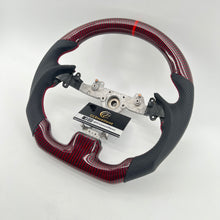 Load image into Gallery viewer, CCexcellent For Infiniti G37 2008/2009/2010/2011/2012/2013 red&black carbon fiber steering wheel 4