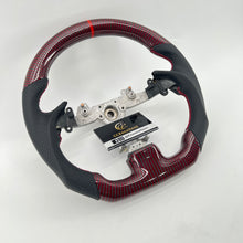 Load image into Gallery viewer, CCexcellent For Infiniti G37 2008/2009/2010/2011/2012/2013 red&black carbon fiber steering wheel 5