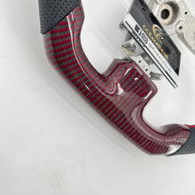 Load image into Gallery viewer, CCexcellent For Infiniti G37 2008/2009/2010/2011/2012/2013 red&black carbon fiber steering wheel 1