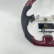Load image into Gallery viewer, CCexcellent For Infiniti G37 2008/2009/2010/2011/2012/2013 red&black carbon fiber steering wheel 2