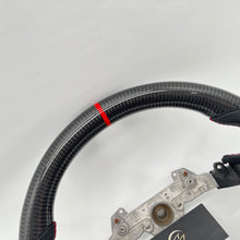 Load image into Gallery viewer, CCexcellent For Infiniti G37 2008/2009/2010/2011/2012/2013 black carbon fiber steering wheel with perforated leather 3