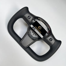 Load image into Gallery viewer, CCexcellent For Tesla Model Y 2017-2021 carbon fiber steering wheel with Yoke design