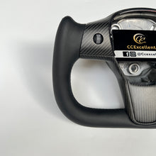Load image into Gallery viewer, CCexcellent For Tesla Model Y 2017-2021 carbon fiber steering wheel with Yoke design