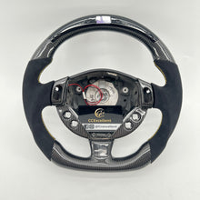 Load image into Gallery viewer, CCexcellent For 2008 2009 2010 2011 2012 2013 2014 2015 2016 2017 2018 2019 Maserati Gran Turismo carbon fiber LED steering wheel with Black Italian alcantara sides