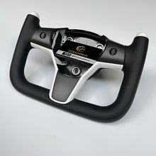 Load image into Gallery viewer, CCexcellent For Tesla Model 3 steering wheel carbon fiber with Yoke shape design