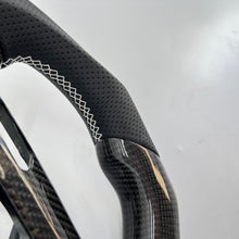 Load image into Gallery viewer, CCexcellent For Infiniti G37 2008/2009/2010/2011/2012/2013 carbon fiber steering wheel with black perforated leather 5