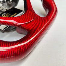 Load image into Gallery viewer, CCexcellent For Acura TSX 2009 2010 2011 2012 2013 2014 carbon fiber steering wheel with black perforated leather sides
