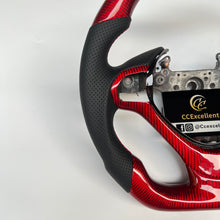 Load image into Gallery viewer, CCexcellent For Acura TSX 2009 2010 2011 2012 2013 2014 carbon fiber steering wheel with black perforated leather sides