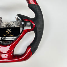 Load image into Gallery viewer, CCexcellent For Acura TSX 2009 2010 2011 2012 2013 2014 carbon fiber steering wheel with black perforated leather sides