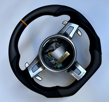 Load image into Gallery viewer, CCexcellent For Porshce Carrera models 2012 2013 2014 2015 2016 carbon fiber steering wheel with Germany stripe