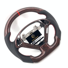 Load image into Gallery viewer, CCexcellent For Infiniti G37 2008/2009/2010/2011/2012/2013 carbon fiber steering wheel with red wire 5
