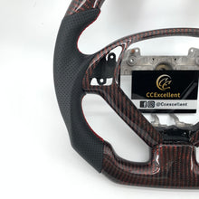 Load image into Gallery viewer, CCexcellent For Infiniti G37 2008/2009/2010/2011/2012/2013 carbon fiber steering wheel with red wire 2