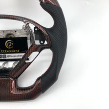 Load image into Gallery viewer, CCexcellent For Infiniti G37 2008/2009/2010/2011/2012/2013 carbon fiber steering wheel with red wire 2