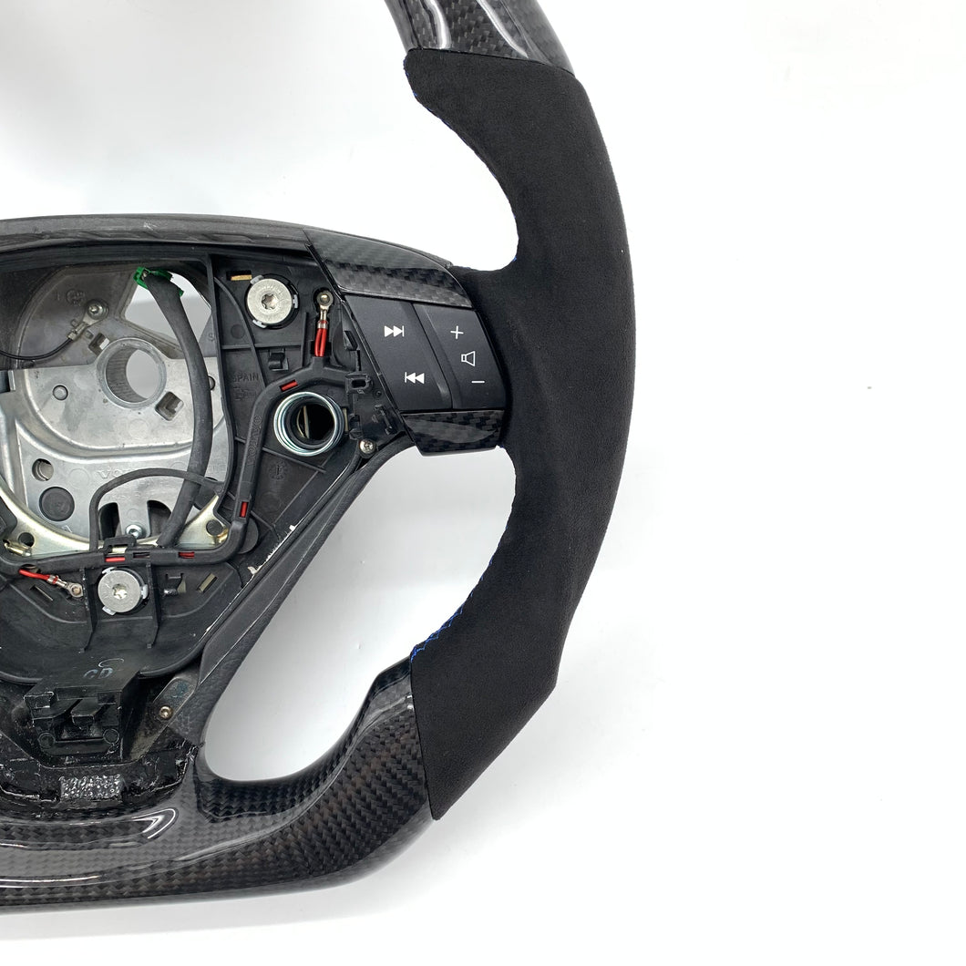 CCexcellent For S60 2005 2006 2007 2008 2009 Volvo carbon fiber steering wheel with gloss black carbon fiber