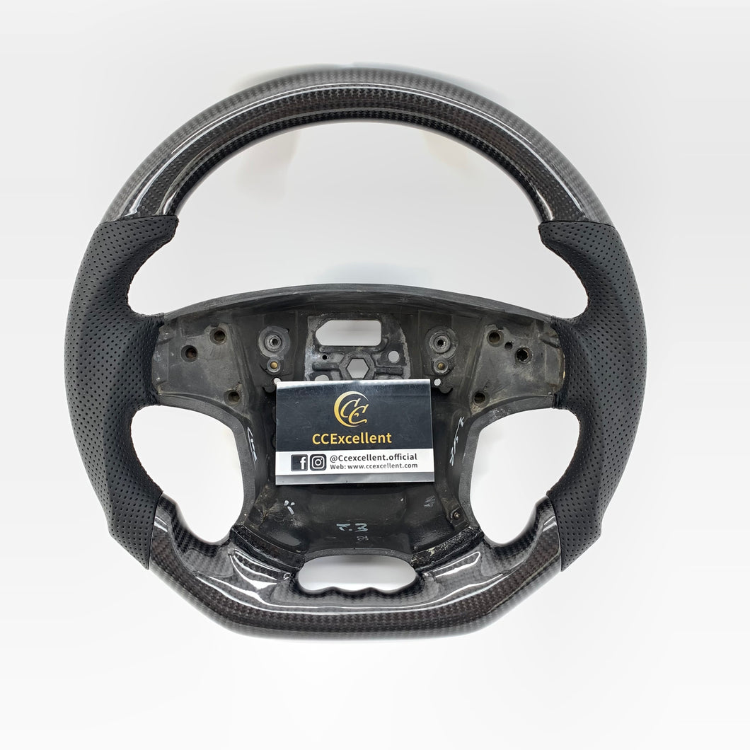 CCexcellent For VOLVO S80 2007-2008 carbon fiber steering wheel with perforated leather