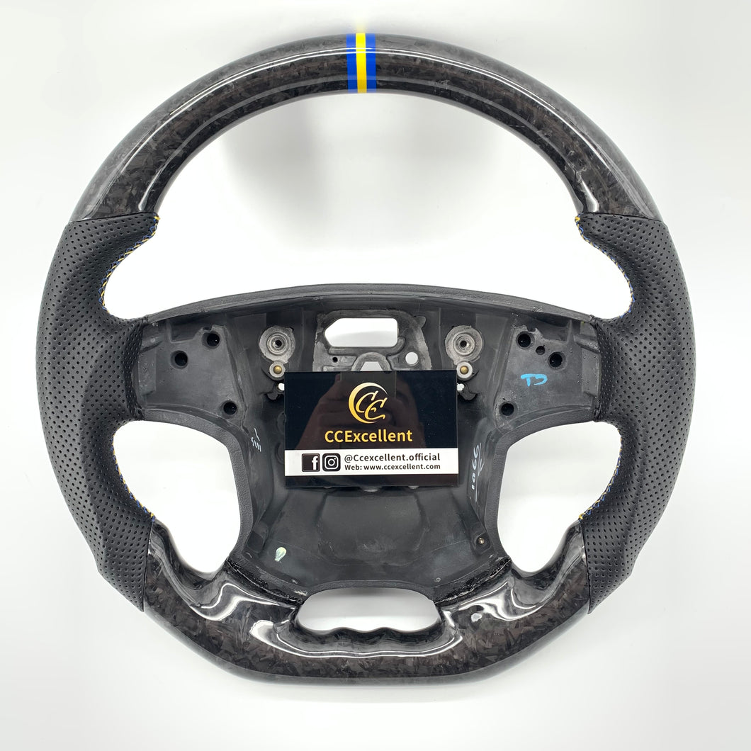 CCexcellent For S80 2007-2008 Volvo carbon fiber steering wheel with forged carbon fiber top&bottom