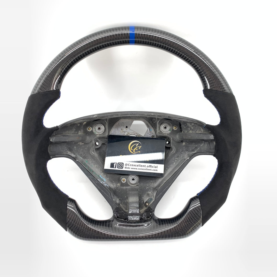 CCexcellent For S60 2005 2006 2007 2008 2009 Volvo carbon fiber steering wheel with alcantara