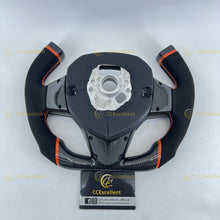 Load image into Gallery viewer, CCexcellent For Lamborghini Aventador Custom Carbon Fiber Steering Wheel Black alcantara sides F1 shape
