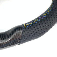 Load image into Gallery viewer, CCexcellent For 2008 volvo S40/ Volvo C30 T5 2011 carbon fiber steering wheel with perforated leather
