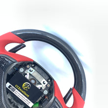 Load image into Gallery viewer, CCExcellent For Acura TSX 2009-2014 gloss red carbon fiber steering wheel with trim and LED and paddle shifters
