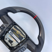 Load image into Gallery viewer, CCExcellent For Ford F150 Raptor 2010-2014 Carbon Fiber Steering Wheel with red stripe
