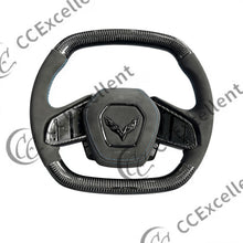 Load image into Gallery viewer, CCExcellent For Chevrolet Corvette C8 2020-2024 Carbon Fiber Steering Wheel with Airbag cover
