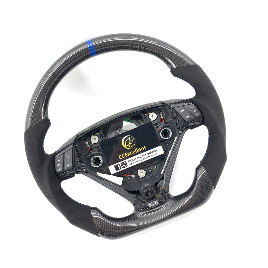 CCexcellent For S60 2005 2006 2007 2008 2009 Volvo carbon fiber steering wheel with alcantara