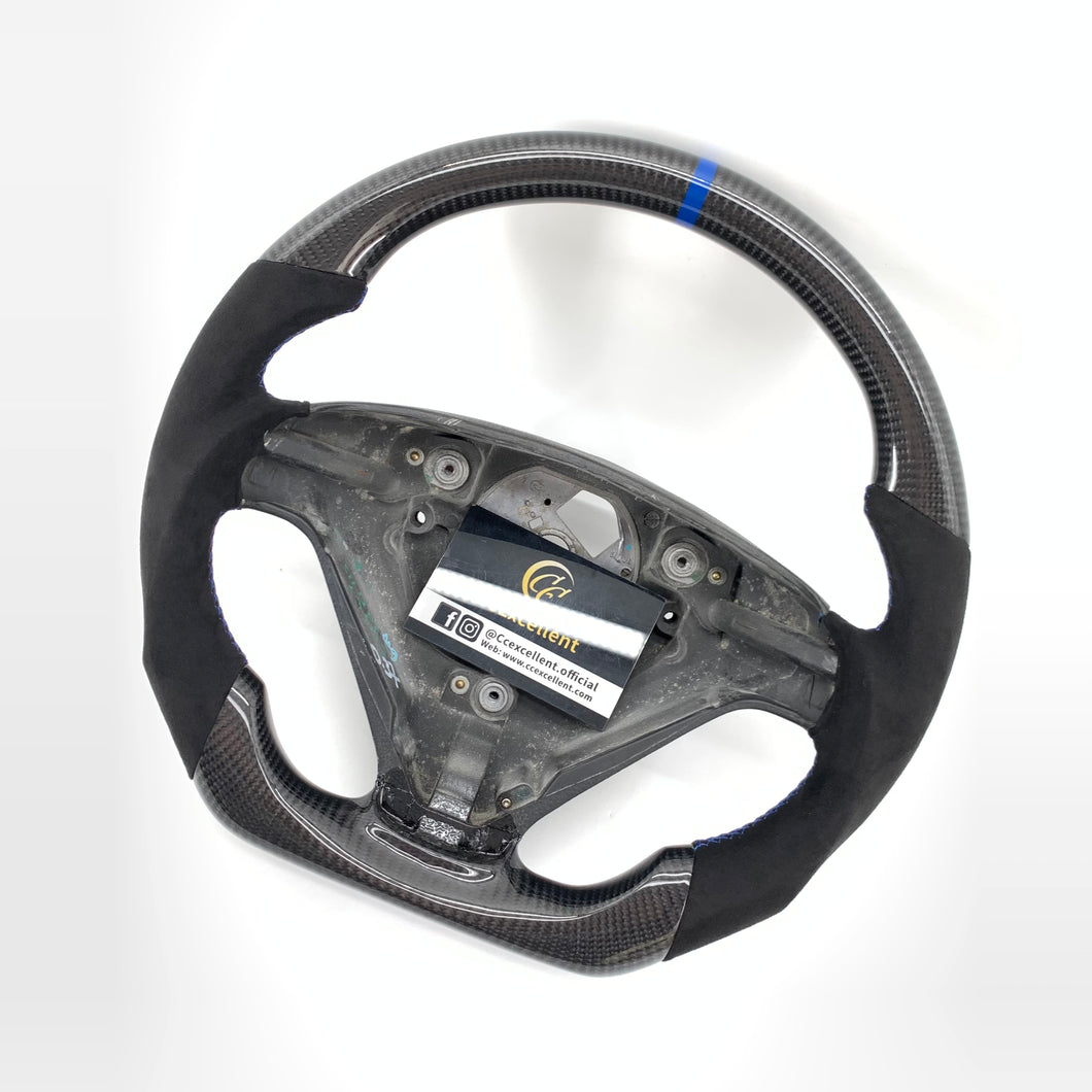 CCexcellent For S60 2005 2006 2007 2008 2009 Volvo carbon fiber steering wheel with gloss black carbon fiber