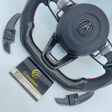 Load image into Gallery viewer, CCExcellent For Acura TLX 2021+ Carbon Fiber Alcantara Steering Wheel with Airbag cover and Shift paddles
