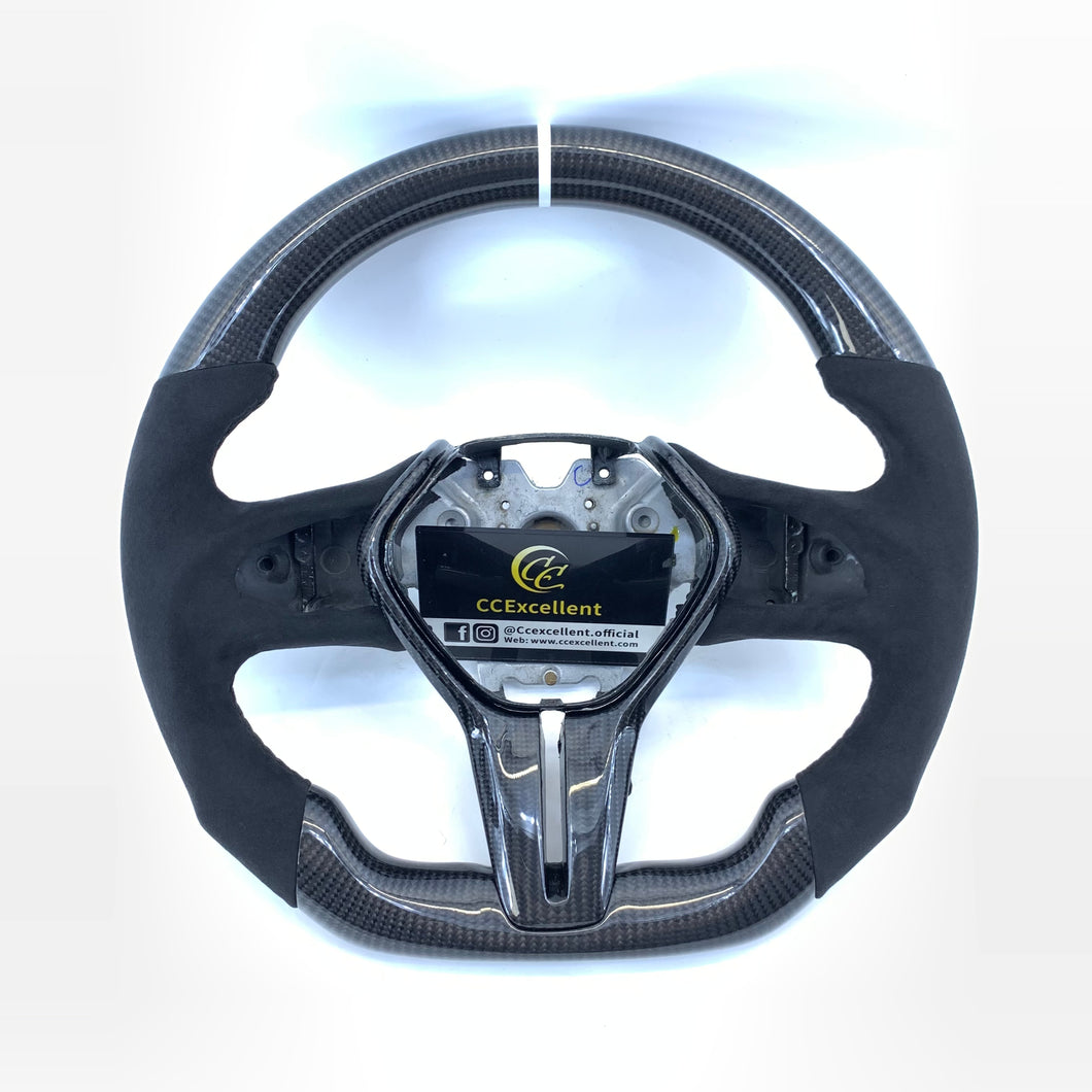 CCExcellent For Infiniti Q50 2016 2017 2018  Carbon fiber steering wheel with alcantara