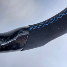 Load image into Gallery viewer, CCExcellent For Ford Mustang 2010-2014 Purple Wire Carbon Fiber Steering Wheel with 9040 Alcantara and Airbag cover
