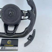Load image into Gallery viewer, CCExcellent For Acura TLX 2021+ Carbon Fiber Alcantara Steering Wheel with Airbag cover and Shift paddles

