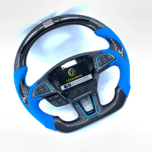 Load image into Gallery viewer, CCExcellent For Ford Focus MK3 RS/ST /EcoSport/Escape/Kuga/C-MAX 2015-2020 Carbon Fiber Steering Wheel With round top and flat bottom shape
