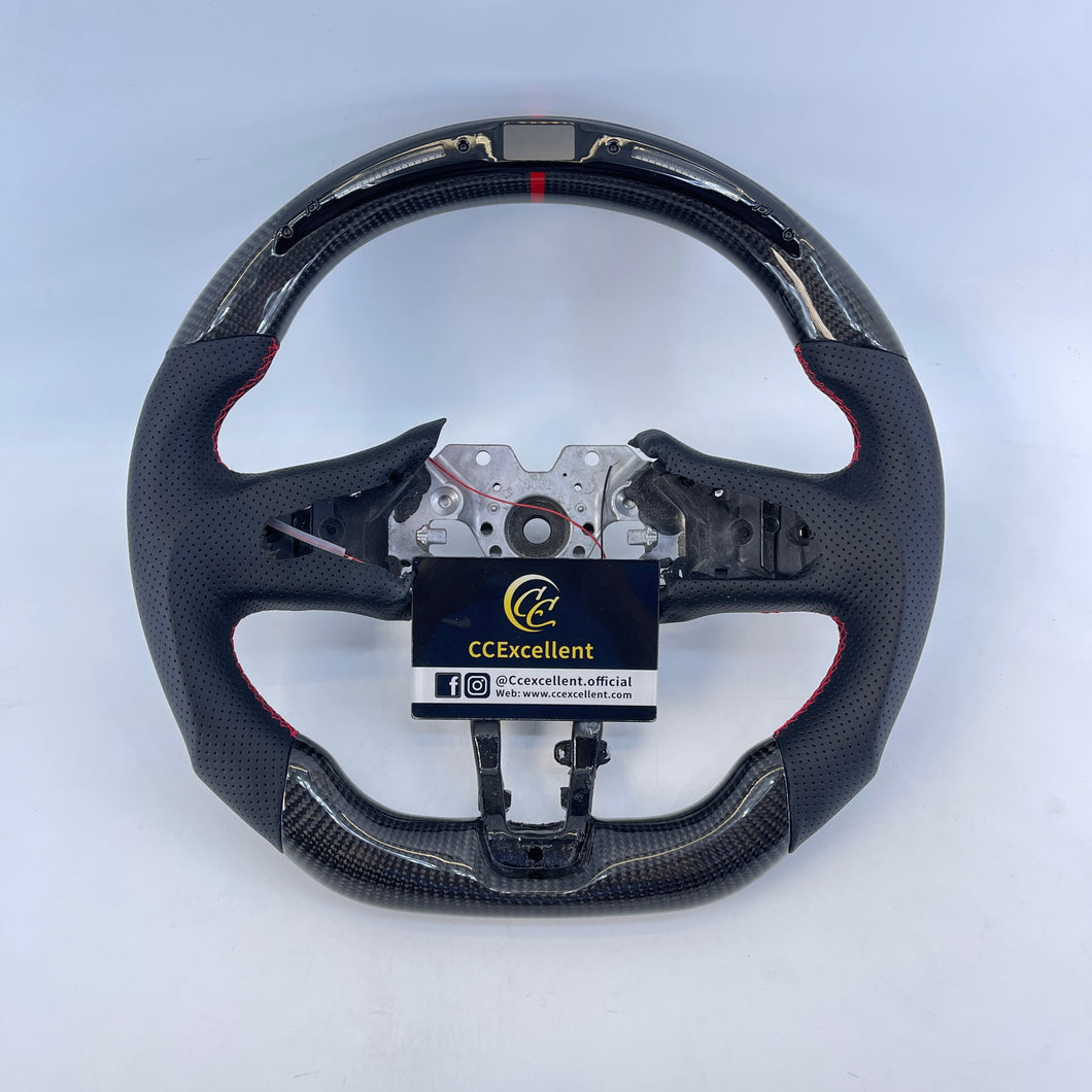 CCExcellent For Infiniti Q60 2016-2024 Carbon fiber steering wheel with LED
