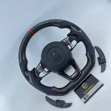 Load image into Gallery viewer, CCExcellent For Acura TLX 2021+ Carbon Fiber Alcantara Steering Wheel with Airbag cover and Shift paddles
