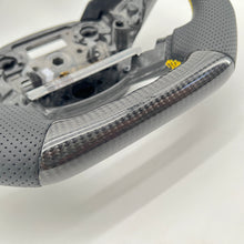 Load image into Gallery viewer, CCExcellent For Ford Focus2013 ST Carbon Fiber Steering Wheel With Purple stripes purple stitching Alcantara Airbag cover
