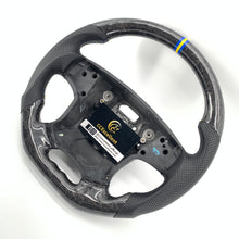 Load image into Gallery viewer, CCexcellent For S80 2007-2008 Volvo carbon fiber steering wheel with blue&amp;yellow&amp;blue stripe

