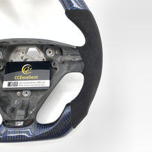 Load image into Gallery viewer, CCexcellent For S60 2005 2006 2007 2008 2009 volvo carbon fiber steering wheel with blue&amp;yellow stripe
