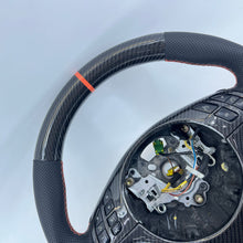 Load image into Gallery viewer, CCExcellent For BMW E39 M5 E46 M3 1998-2005 Custom Real Carbon Fiber Steering Wheel With Orange Stripe Orange Stitching
